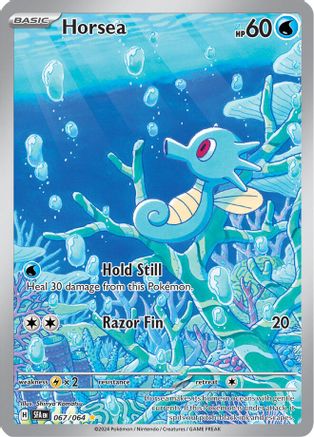 Horsea (67/064) - SV Shrouded Fable Holofoil - Illustration Rare
