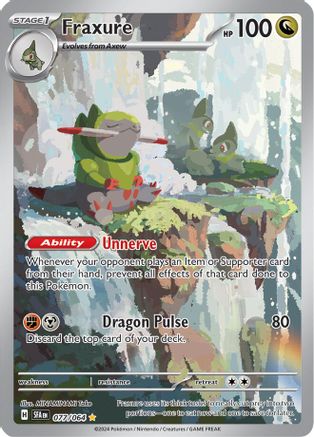 Fraxure (77/064) - SV Shrouded Fable Holofoil - Illustration Rare