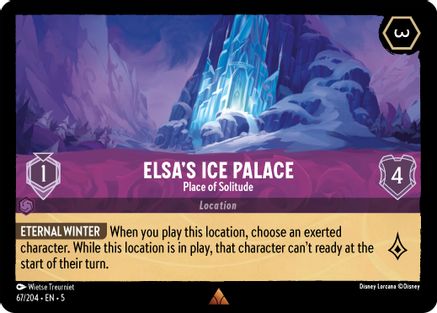 (67/204) Elsa's Ice Palace - Place of Solitude - Shimmering Skies Cold Foil