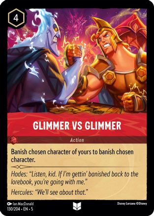 (130/204)  Glimmer vs Glimmer - Shimmering Skies  Cold Foil