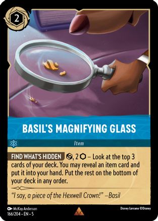 Basil's Magnifying Glass (166/204) - Shimmering Skies Cold Foil