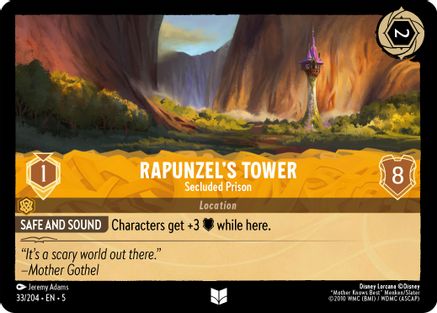 (033/204)  Rapunzel's Tower - Secluded Prison - Shimmering Skies  Cold Foil