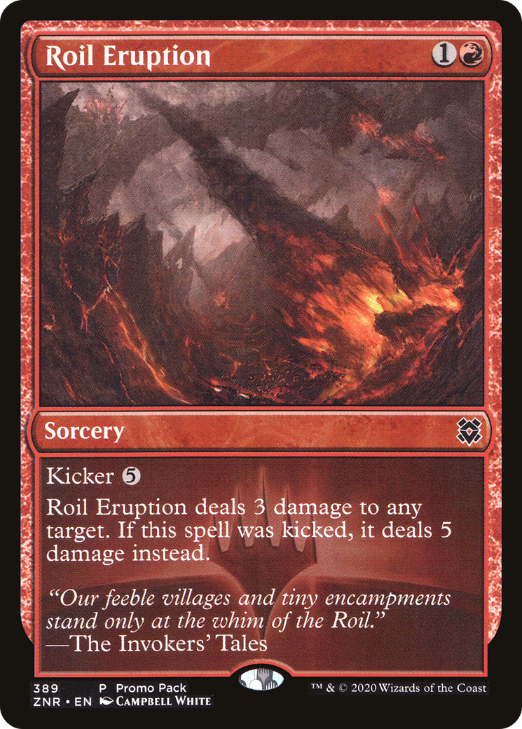 Roil Eruption (PPZNR-389) - Zendikar Rising (Promo Pack) Foil