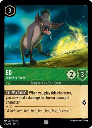 Ed - Laughing Hyena (74/204) - Shimmering Skies Cold Foil