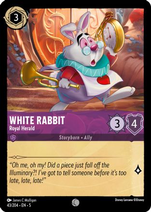 (043/204)  White Rabbit - Royal Herald - Shimmering Skies  Normal