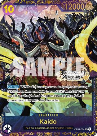 Kaido (Treasure Cup) (OP01-094) - One Piece Promotion Cards