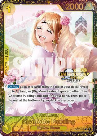 (OP03-112) Charlotte Pudding (Championship 2024) - One Piece Promotion Cards Foil