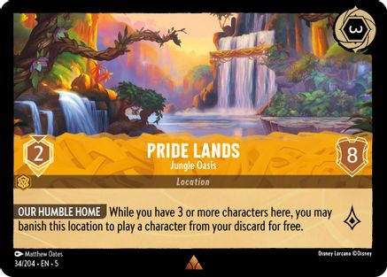 Pride Lands - Jungle Oasis (34/204) - Shimmering Skies Cold Foil