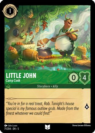 (071/204)  Little John - Camp Cook - Shimmering Skies  Normal