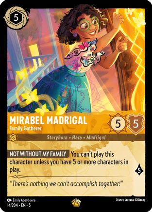 (014/204)  Mirabel Madrigal - Family Gatherer - Shimmering Skies  Normal