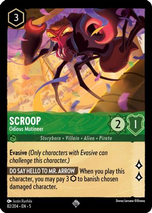 (082/204)  Scroop - Odious Mutineer - Shimmering Skies  Normal