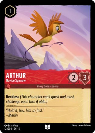 (121/204)  Arthur - Novice Sparrow - Shimmering Skies  Normal
