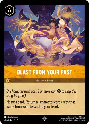 (028/204)  Blast From Your Past - Shimmering Skies  Cold Foil