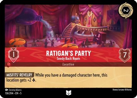 (136/204)  Ratigan's Party - Seedy Back Room - Shimmering Skies  Cold Foil