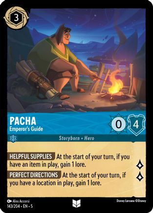(143/204)  Pacha - Emperor's Guide - Shimmering Skies  Cold Foil