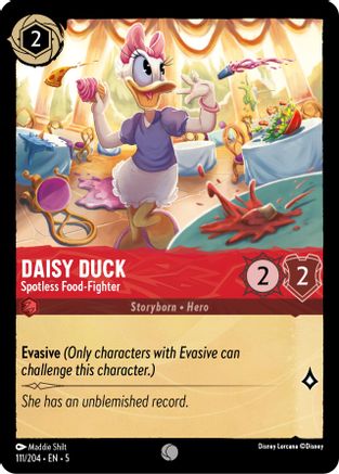 (111/204)  Daisy Duck - Spotless Food-Fighter - Shimmering Skies  Cold Foil