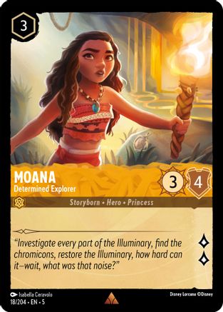 (18/204) Moana - Determined Explorer - Shimmering Skies Cold Foil