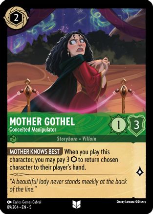 Mother Gothel - Conceited Manipulator (89/204) - Shimmering Skies Cold Foil