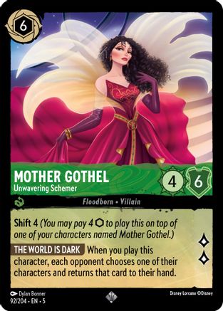 (092/204)  Mother Gothel - Unwavering Schemer - Shimmering Skies  Normal