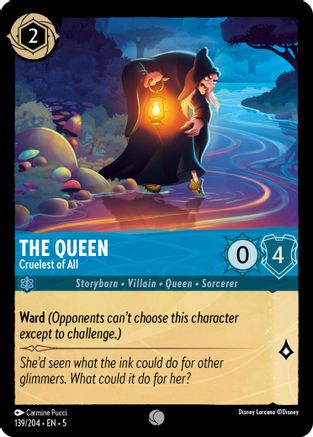 The Queen - Cruelest of All (139/204) - Shimmering Skies Cold Foil