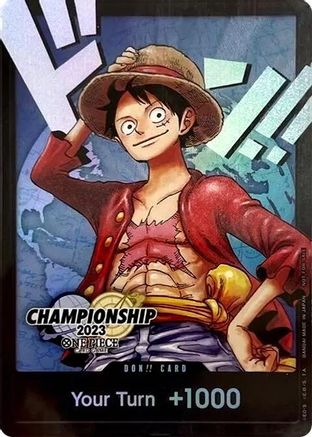 DON!! Card (Monkey.D.Luffy) (2023 World Championship Finals) - One Piece Promotion Cards