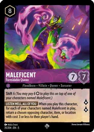 (035/204)  Maleficent - Formidable Queen - Shimmering Skies  Normal