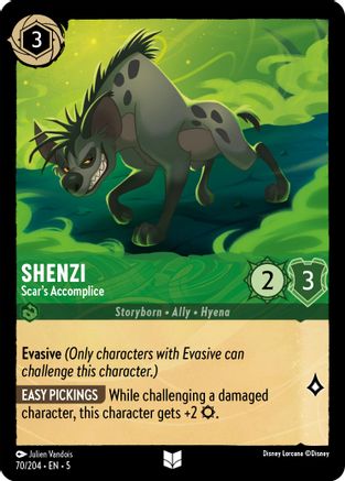 (070/204)  Shenzi - Scar's Accomplice - Shimmering Skies  Cold Foil