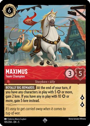 (105/204)  Maximus - Team Champion - Shimmering Skies  Cold Foil