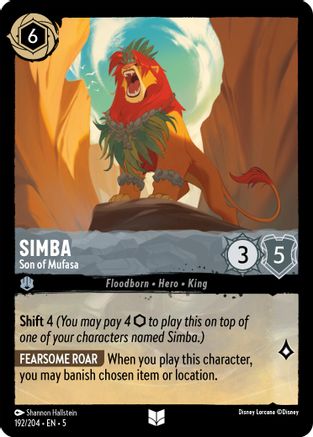 Simba - Son of Mufasa (192/204) - Shimmering Skies Cold Foil