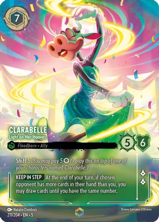(211/204)  Clarabelle - Light on Her Hooves (Enchanted) - Shimmering Skies  Holofoil