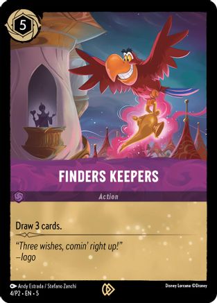 (004)  Finders Keepers - Disney Lorcana Promo Cards  Cold Foil
