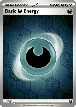 Basic Darkness Energy (Reverse Holofoil) (7) - SV Shrouded Fable Reverse Holofoil - Common