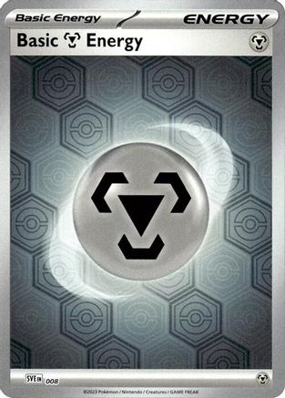 Basic Metal Energy (Reverse Holofoil) (8) - SV Shrouded Fable Reverse Holofoil - Common