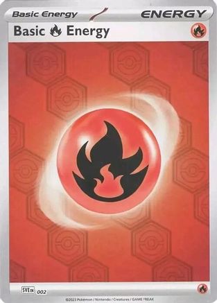 Basic Fire Energy (2) - SV Shrouded Fable Reverse Holofoil - Common
