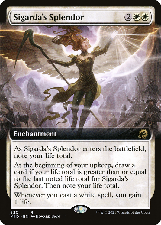 Sigarda's Splendor (MID-330) - Innistrad: Midnight Hunt: (Extended Art) Foil