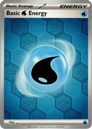Basic Water Energy (3) - SV Shrouded Fable Reverse Holofoil - Common