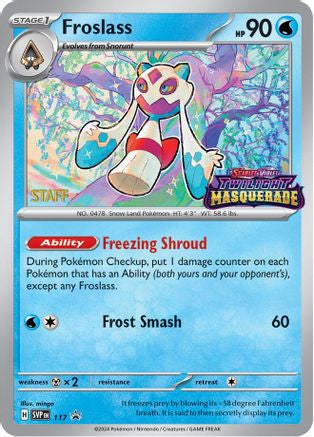 Froslass (Prerelease) [Staff] (117) - SV Scarlet & Violet Promo Cards Holofoil - Promo