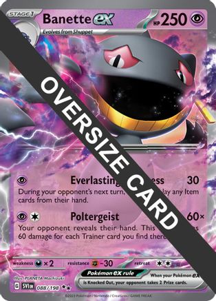 Banette ex (88/198) - Jumbo Cards Holofoil - Double Rare