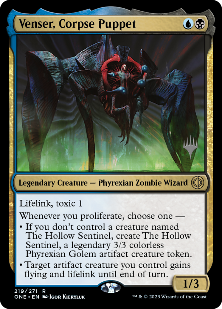 Venser, Corpse Puppet (PPONE-219) - Phyrexia: All Will Be One Promos Foil (Promo Pack)