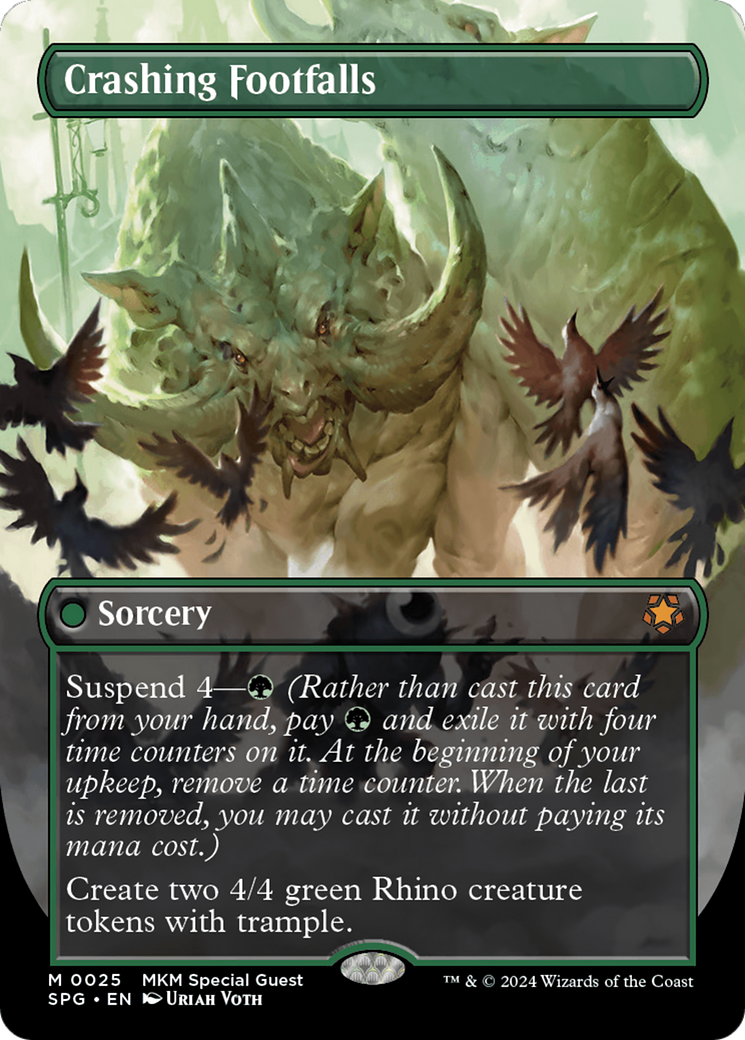 Crashing Footfalls (Borderless) (SPG-025) - Special Guests (Borderless) Foil
