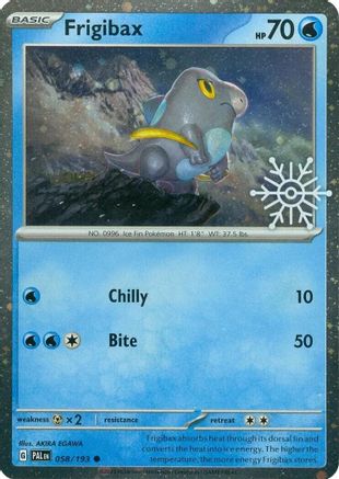 Frigibax - 058/193 (Holiday Calendar) 58 - SV02 Paldea Evolved Holofoil