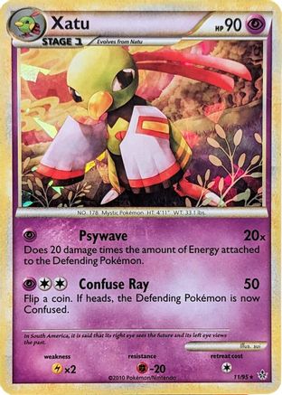 Xatu (Cracked Ice Holo) (11/95) - Blister Exclusives Holofoil - Holo Rare