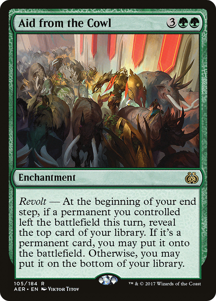 Aid from the Cowl (AER-105) - Aether Revolt Foil