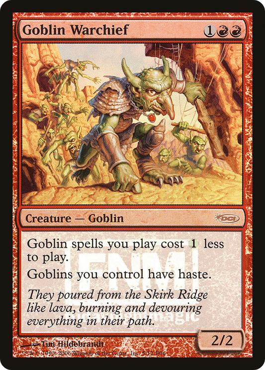 Goblin Warchief (FNM-005) - Friday Night Magic 2006 Foil