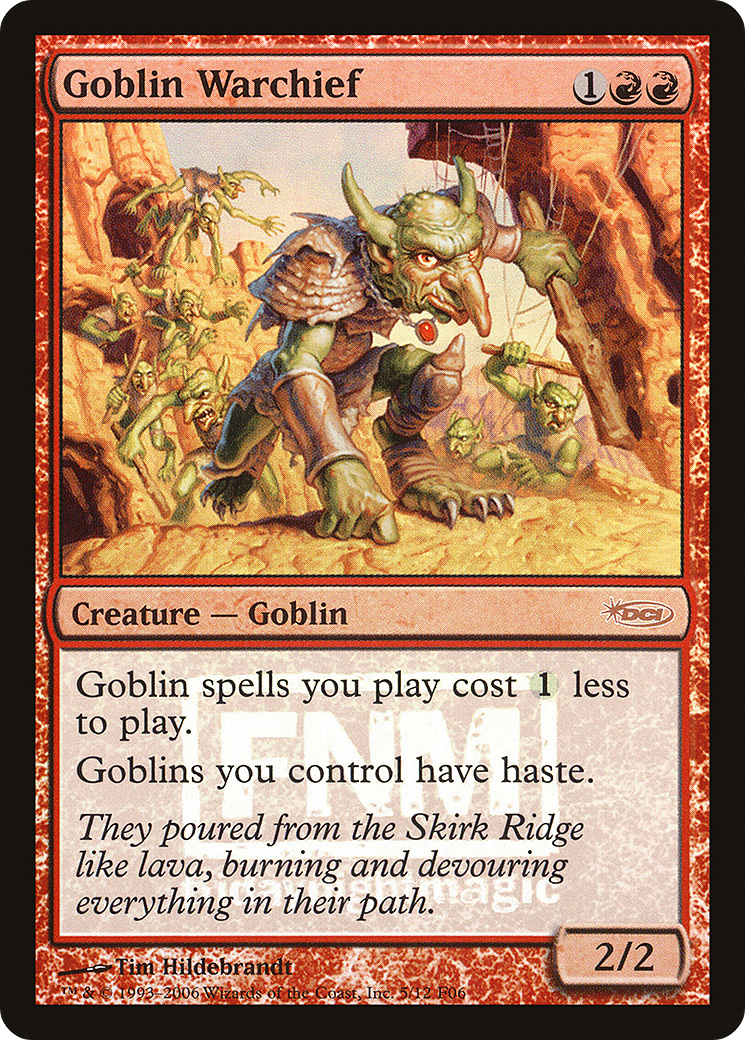 Goblin Warchief (F06-005) - Friday Night Magic 2006 Foil