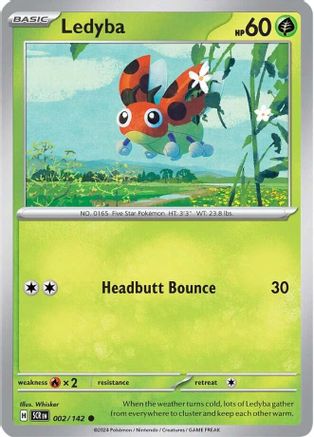 Ledyba (2/142) - SV07 Stellar Crown Reverse Holofoil - Common