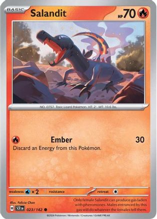 Salandit (23/142) - SV07 Stellar Crown  - Common