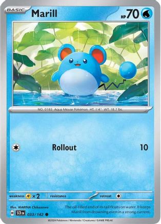 Marill (33/142) - SV07 Stellar Crown  - Common