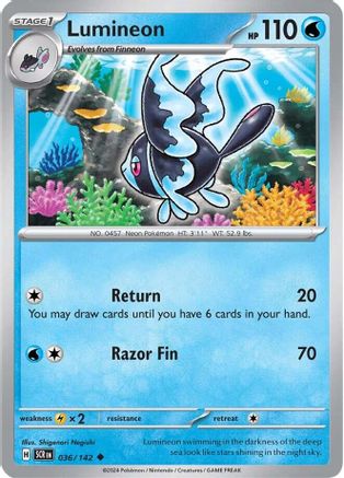 Lumineon (36/142) - SV07 Stellar Crown  - Uncommon