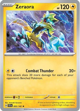 Zeraora (55/142) - SV07 Stellar Crown Holofoil - Rare
